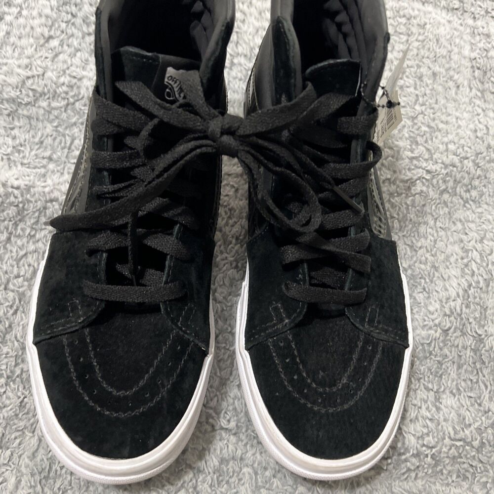 Vans platform suede leather zebra striped sneakers Sz 8 - Picture 8 of 12